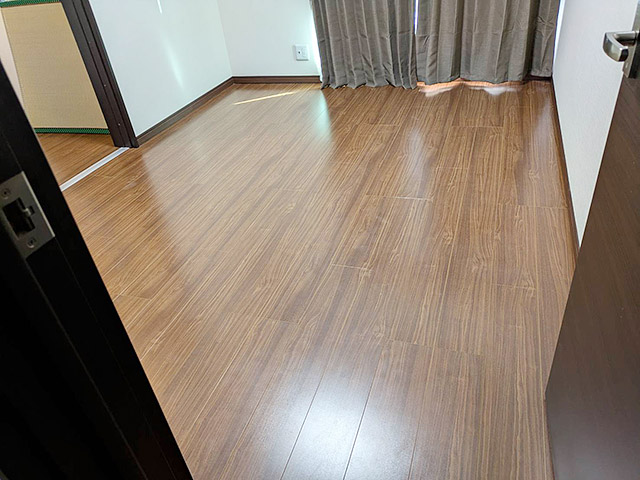 フローリング用敷きござ「いっちゃん」（半畳）施工例